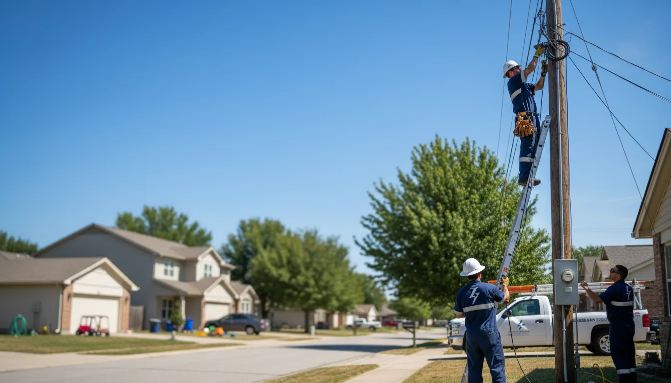 Residential electrician providing installation services in Dundas, IL